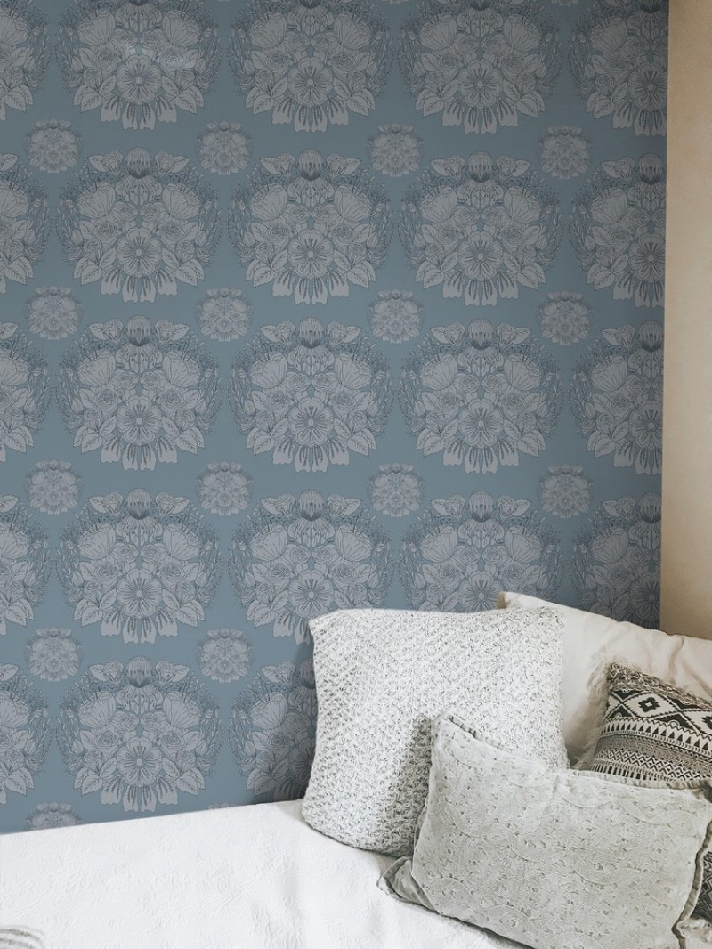 Bild på Damask in Blue - 1032301-02